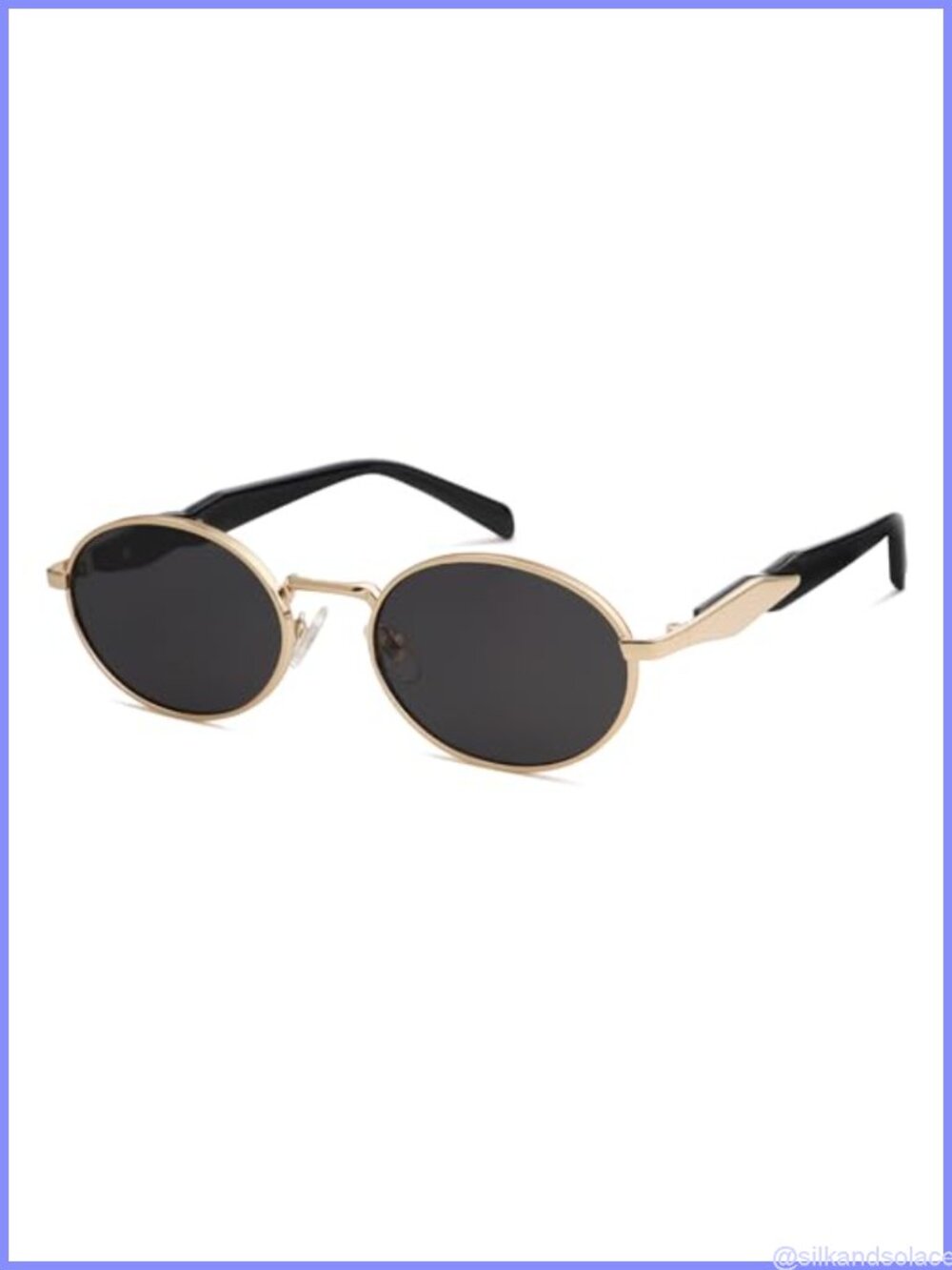 Retro Oval Sunglasses UV400 Full Frame Unisex